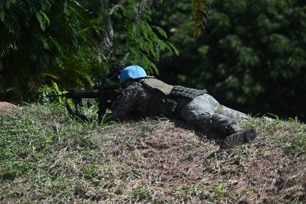 UN to assess whether the Brazilian Navy Marine Corps remains at the top of the global rankings for peacekeeping readiness RIO DE JANEIRO, BRAZIL, MAY 26 : A view of the Brazilian Army forces training as in the coming days, the UN will assess whether the Brazilian Navy Marine Corps remains at the top of the global rankings for peacekeeping readiness in Rio de Janeiro, Brazil on May 26, 2026. The Brazilian Navy Marine Corps undergoes rigorous inspections by the UN (United Nations) to certify and recertify elite troops at the highest level. The most recent operational assessment, held at the Ilha do Governador Naval Complex, involved more than 500 military personnel, bomb disposal robots, drones, armored vehicles, and machine guns in combat a Copyright: x2026xAnadoluxFabioxTeixeirax