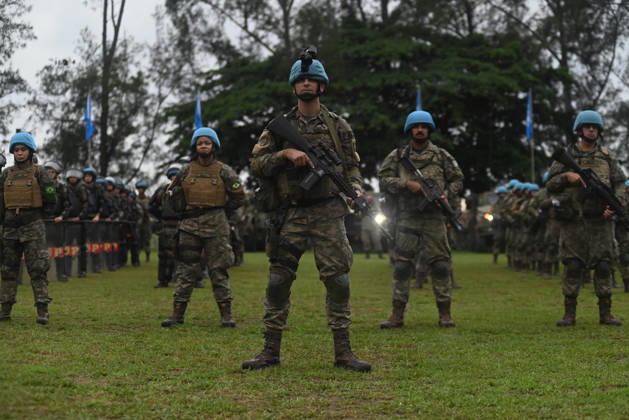 UN to assess whether the Brazilian Navy Marine Corps remains at the top of the global rankings for peacekeeping readiness RIO DE JANEIRO, BRAZIL, MAY 26 : A view of the Brazilian Army forces training as in the coming days, the UN will assess whether the Brazilian Navy Marine Corps remains at the top of the global rankings for peacekeeping readiness in Rio de Janeiro, Brazil on May 26, 2026. The Brazilian Navy Marine Corps undergoes rigorous inspections by the UN (United Nations) to certify and recertify elite troops at the highest level. The most recent operational assessment, held at the Ilha do Governador Naval Complex, involved more than 500 military personnel, bomb disposal robots, drones, armored vehicles, and machine guns in combat a Copyright: x2026xAnadoluxFabioxTeixeirax