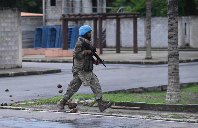 UN to assess whether the Brazilian Navy Marine Corps remains at the top of the global rankings for peacekeeping readiness RIO DE JANEIRO, BRAZIL, MAY 26 : A view of the Brazilian Army forces training as in the coming days, the UN will assess whether the Brazilian Navy Marine Corps remains at the top of the global rankings for peacekeeping readiness in Rio de Janeiro, Brazil on May 26, 2026. The Brazilian Navy Marine Corps undergoes rigorous inspections by the UN (United Nations) to certify and recertify elite troops at the highest level. The most recent operational assessment, held at the Ilha do Governador Naval Complex, involved more than 500 military personnel, bomb disposal robots, drones, armored vehicles, and machine guns in combat a Copyright: x2026xAnadoluxFabioxTeixeirax