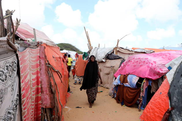 Camps turn into permanent settlements amid ongoing crisis in Somalia MOGADISHU, SOMALIA - MAY 26: A view of tents as millions of people living in camps that have gradually turned into permanent settlements, where they continue to face difficult living conditions amid insecurity, conflict and drought in the capital Mogadishu, Somalia, on May 26, 2026. Metin Yuksel Kaya Anadolu Mogadishu Somalia. Editorial use only. Please get in touch for any other usage.  Copyright: x2026xAnadoluxMetinxYukselxKayax