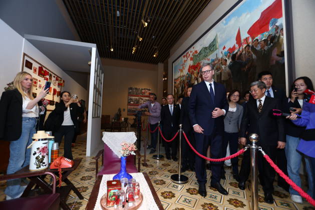 BEIJING, CHINA - MAY 26: Serbian President Aleksandar Vucic visits the Museum of the Communist Party of China (CPC) on May 26, 2026 in Beijing, China. Vucic is on a state visit to China from May 24 to 28. Copyright: xChinaxNewsxServicex 111644204630