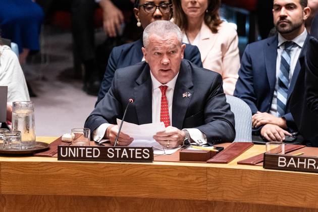 May 26, 2026, New York, New York, USA: Michael George DeSombre, Assistant Secretary of State for East Asian and Pacific Affairs of United States speaks during Security Council meeting on Upholding the purposes and principles of the UN Charter and strengthening the UN-centered international system at UN Headquarters in New York, NY on May 26, 2026. China organized this meeting as it is a President of Security Council for the month of May. New York USA  - ZUMAr339 20260526_znp_r339_034 Copyright: xLevxRadinx