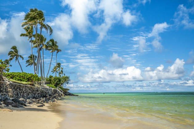 Tropical paradise view with turquoise water and white sand Honolulu, Hawaii, United States CR_SHVL260525-2034408-01