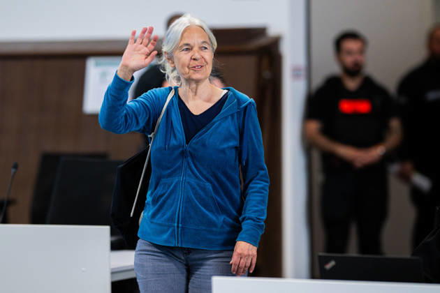 27 05 2026 Verdict announced at the trial of Daniela Klette The alleged RAF terrorist is accused of attempted murder and involvement in armed robberies, which is being tried in a converted riding arena at the Verden Aller Regional Court in Lower Saxony The public prosecutors office is demanding 15 years in prison ,