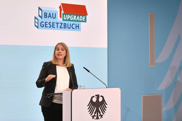 Berlin, Germany, 27 05 2026 Baumnisterium Press statement on the modernization of urban development and spatial planning law Federal Minister of Housing, Urban Development and Building Verena Hubertz SPD Copyright: xdtsxNachrichtenagenturx dts_120850