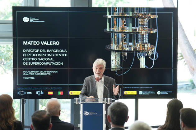 The Barcelona Supercomputing Center presents the MareNostrum Ona quantum computer in Barcelona The director of the BSC Mateo Valero during the official presentation ceremony and subsequent attention to the media, in the facilities of the Plaza Eusebi Güell, on May 28, 2026, in Barcelona, Catalonia Spain The technical and institutional meeting brings together the Minister of Research of the Generalitat, the Secretaries of State for Science and Digitalization, the Director of the BSC and the Rector of the UPC to present the operational capabilities of this advanced computing infrastructure, a milestone that reinforces the scientific leadership of the region in the development of technological sovereignty and European quantum research 28 MAY  Copyright: xDavidxZorrakinox 7555980