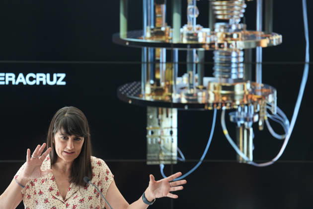 The Barcelona Supercomputing Center presents in Barcelona the MareNostrum Ona quantum computer The Secretary of State for Digitalization and AI, María González Veracruz i , during the official presentation ceremony and subsequent media attention, at the facilities of the Plaza Eusebi Güell, on May 28, 2026, in Barcelona, Catalonia Spain The technical and institutional meeting brings together the Minister of Research of the Generalitat, the Secretaries of State for Science and Digitalization, the Director of the BSC and the Rector of the UPC to present the operational capabilities of this advanced computing infrastructure, a milestone that reinforces the scientific leadership of the region in the development of technological sovereignty and Copyright: xDavidxZorrakinox 7555991