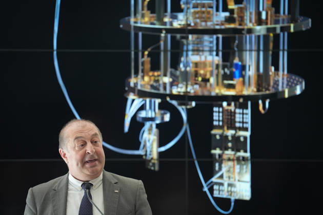 The Barcelona Supercomputing Center presents in Barcelona the MareNostrum Ona quantum computer The rector of the Universitat Politècnica de Catalunya UPC , Francesc Torres, during the official presentation ceremony and subsequent media attention, at the facilities of the Plaza Eusebi Güell, on May 28, 2026, in Barcelona, Catalonia Spain The technical and institutional meeting brings together the Minister of Research of the Generalitat, the Secretaries of State for Science and Digitalization, the Director of the BSC and the Rector of the UPC to present the operational capabilities of this advanced computing infrastructure, a milestone that reinforces the scientific leadership of the region in the development of technological sovereignty and Copyright: xDavidxZorrakinox 7556297