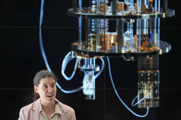 The Barcelona Supercomputing Center presents the MareNostrum Ona quantum computer in Barcelona The ceo of Qilimajaro Quantum Tech, Marta Estarellas, during the official presentation ceremony and subsequent attention to the media, at the facilities of the Plaza Eusebi Güell, on May 28, 2026, in Barcelona, Catalonia Spain The technical and institutional meeting brings together the Minister of Research of the Generalitat, the Secretaries of State for Science and Digitalization, the Director of the BSC and the Rector of the UPC to present the operational capabilities of this advanced computing infrastructure, a milestone that reinforces the scientific leadership of the region in the development of technological sovereignty and European quantum Copyright: xDavidxZorrakinox 7556361