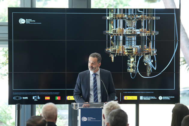 The Barcelona Supercomputing Center presents the MareNostrum Ona quantum computer in Barcelona The head of the Quantum Technologies sector of the European Commission EC, Óscar Díez, during the official presentation ceremony and subsequent attention to the media, at the facilities of the Plaza Eusebi Güell, on May 28, 2026, in Barcelona, Catalonia Spain The technical and institutional meeting brings together the Minister of Research of the Generalitat de Catalunya, the Secretaries of State for Science and Digitization, the Director of the BSC and the Rector of the UPC to present the operational capabilities of this advanced computing infrastructure, a milestone that reinforces the scientific leadership of science and digitization, the Secre Copyright: xDavidxZorrakinox 7556377