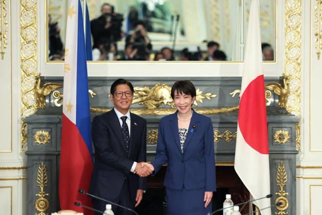 Japan s Prime Minister Sanae Takaichi - Philippines President Ferdinand Marcos Jr. meeting in Tokyo TOKYO, JAPAN - MAY 28: (---EDITORIAL USE ONLY – MANDATORY CREDIT - KIYOSHI OTA POOL BLOOMBERG - NO MARKETING NO ADVERTISING CAMPAIGNS - DISTRIBUTED AS A SERVICE TO CLIENTS----) Japan s Prime Minister Sanae Takaichi meets with Philippines President Ferdinand Marcos Jr. during a summit meeting at the Akasaka Palace state guest house in Tokyo, Japan, on May 28, 2026. Kiyoshi Ota Anadolu Tokyo Japan. Editorial use only. Please get in touch for any other usage.  Copyright: x2026xAnadoluxKiyoshixOtax