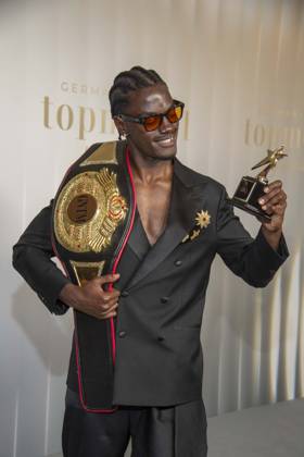ABB GNTM Ibo Bodi male winner at the photocall winner of Germanys Next Topmodel season 2026 at Zoo Palast on 28 05 2026 in Berlin Berlin Germany