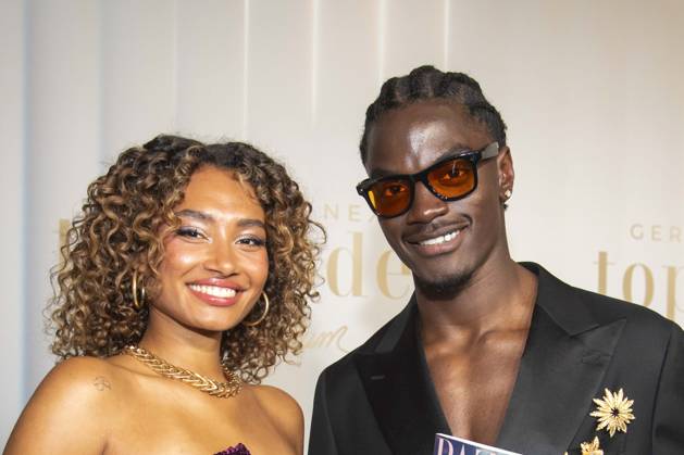 ABB GNTM Aurelie Carina and Ibo Bodi winner at the photocall winner of Germanys Next Topmodel season 2026 at Zoo Palast on 28 05 2026 in Berlin Berlin Germany