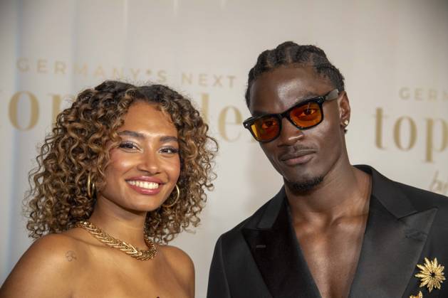ABB GNTM Aurelie Carina and Ibo Bodi winner at the photocall winner of Germanys Next Topmodel season 2026 at Zoo Palast on 28 05 2026 in Berlin Berlin Germany