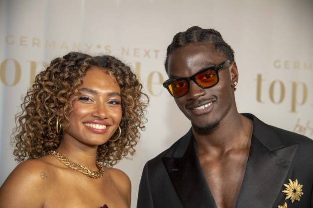 ABB GNTM Aurelie Carina and Ibo Bodi winner at the photocall winner of Germanys Next Topmodel season 2026 at Zoo Palast on 28 05 2026 in Berlin Berlin Germany
