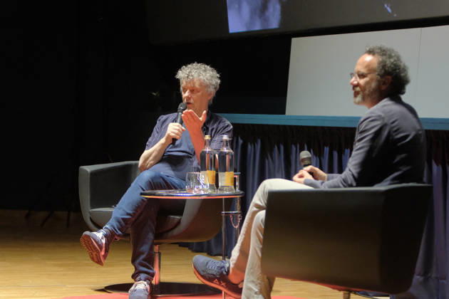 Michel Gondry During Masterclass At Cinema Massimo - Turin French director Michel Gondry conducts a masterclass at Cinema Massimo in Turin, Italy, on May 28, 2026 during which he reviews his eclectic career and introduces the screening of Microbo&Gasolina, alongside National Cinema Museum director Carlo Chatrian. Photo by Costantino Sergi IPA ABACAPRESS.COM Torino Torino  Copyright: xIPA ABACAx