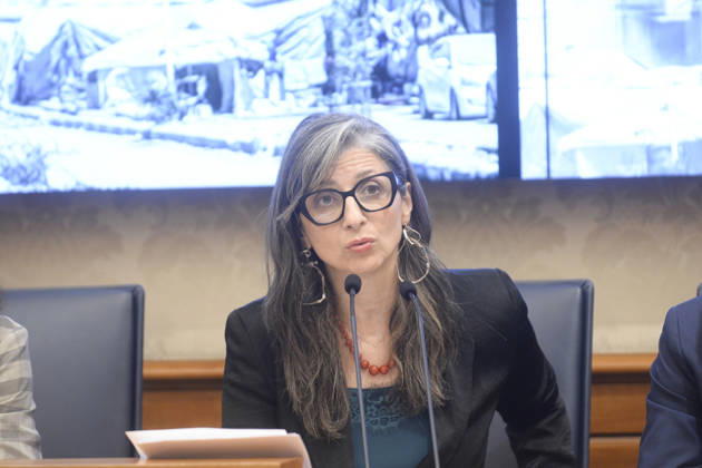 IPA85160349 - Rome Senate presentation of UN special rapporteur s report on the occupied Palestinian territories, pictured is Francesca Albanese Copyright: xSTEFANOxCAROFEIx xSTEFANOxCAROFEIx xFOTOGRAMMAx 85160349