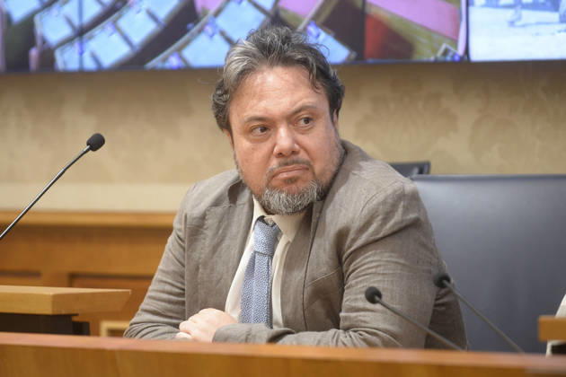 IPA85160324 - Rome Senate presentation of UN special rapporteur s report on the occupied Palestinian territories, pictured Dario Carotenuto Copyright: xSTEFANOxCAROFEIx xSTEFANOxCAROFEIx xFOTOGRAMMAx 85160324