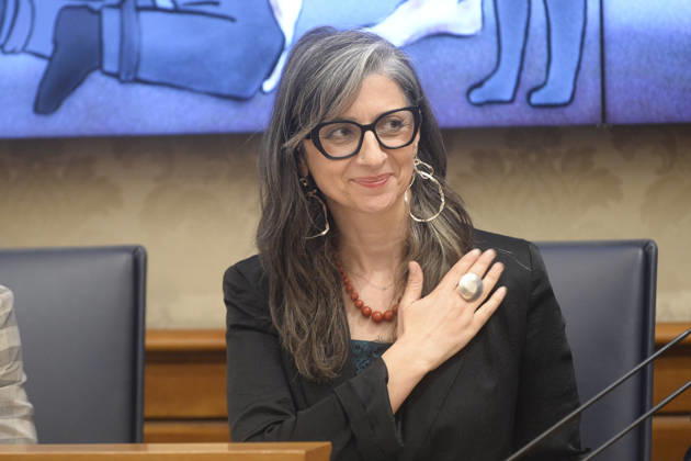 IPA85160385 - Rome Senate presentation of UN special rapporteur s report on the occupied Palestinian territories, pictured is Francesca Albanese Copyright: xSTEFANOxCAROFEIx xSTEFANOxCAROFEIx xFOTOGRAMMAx 85160385