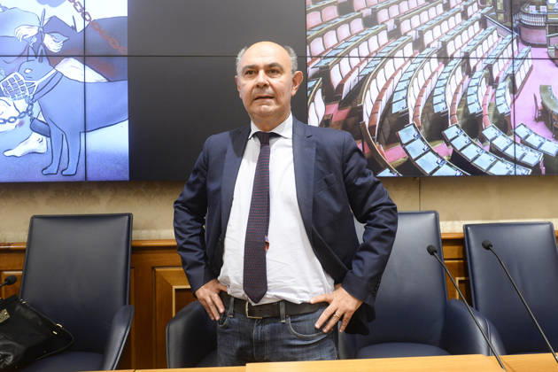 IPA85160401 - Rome Senate presentation of UN special rapporteur s report on the occupied Palestinian territories, pictured Peppe De Cristofaro Copyright: xSTEFANOxCAROFEIx xSTEFANOxCAROFEIx xFOTOGRAMMAx 85160401