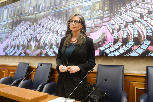 IPA85160431 - Rome Senate presentation of UN special rapporteur s report on the occupied Palestinian territories, pictured is Francesca Albanese Copyright: xSTEFANOxCAROFEIx xSTEFANOxCAROFEIx xFOTOGRAMMAx 85160431