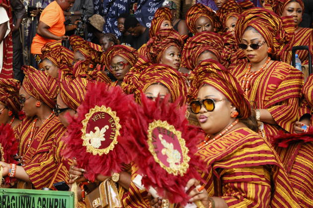 Ojude Oba Festival brings colorful celebrations to Ogun State in Nigeria OGUN STATE, NIGERIA - MAY 29: Traditional Ojude Oba Festival held takes place in honor of the Awujale, the traditional ruler of the Ijebu Kingdom, with residents filling the streets in vibrant traditional attire, in Ogun State in southwestern Nigeria, on May 29, 2026. The festival, symbolizing cultural identity, unity, and togetherness, features music and dancing as participants from different age and social groups join the celebrations. Emmanuel Osodi Anadolu Ogun Nigeria. Editorial use only. Please get in touch for any other usage. Copyright: x2026xAnadoluxEmmanuelxOsodix
