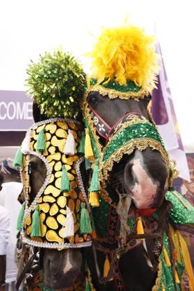 Ojude Oba Festival brings colorful celebrations to Ogun State in Nigeria OGUN STATE, NIGERIA - MAY 29: Traditional Ojude Oba Festival held takes place in honor of the Awujale, the traditional ruler of the Ijebu Kingdom, with residents filling the streets in vibrant traditional attire, in Ogun State in southwestern Nigeria, on May 29, 2026. The festival, symbolizing cultural identity, unity, and togetherness, features music and dancing as participants from different age and social groups join the celebrations. Emmanuel Osodi Anadolu Ogun Nigeria. Editorial use only. Please get in touch for any other usage. Copyright: x2026xAnadoluxEmmanuelxOsodix