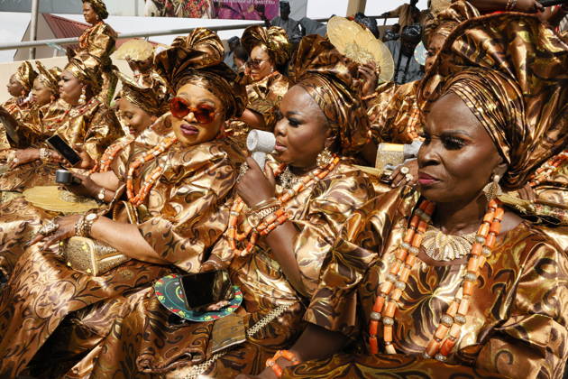 Ojude Oba Festival brings colorful celebrations to Ogun State in Nigeria OGUN STATE, NIGERIA - MAY 29: Traditional Ojude Oba Festival held takes place in honor of the Awujale, the traditional ruler of the Ijebu Kingdom, with residents filling the streets in vibrant traditional attire, in Ogun State in southwestern Nigeria, on May 29, 2026. The festival, symbolizing cultural identity, unity, and togetherness, features music and dancing as participants from different age and social groups join the celebrations. Emmanuel Osodi Anadolu Ogun Nigeria. Editorial use only. Please get in touch for any other usage. Copyright: x2026xAnadoluxEmmanuelxOsodix
