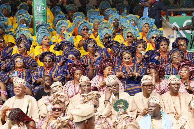 Ojude Oba Festival brings colorful celebrations to Ogun State in Nigeria OGUN STATE, NIGERIA - MAY 29: Traditional Ojude Oba Festival held takes place in honor of the Awujale, the traditional ruler of the Ijebu Kingdom, with residents filling the streets in vibrant traditional attire, in Ogun State in southwestern Nigeria, on May 29, 2026. The festival, symbolizing cultural identity, unity, and togetherness, features music and dancing as participants from different age and social groups join the celebrations. Emmanuel Osodi Anadolu Ogun Nigeria. Editorial use only. Please get in touch for any other usage. Copyright: x2026xAnadoluxEmmanuelxOsodix