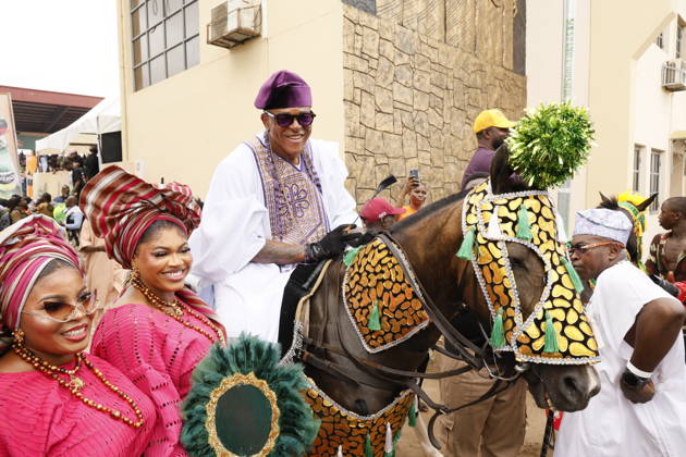 Ojude Oba Festival brings colorful celebrations to Ogun State in Nigeria OGUN STATE, NIGERIA - MAY 29: Traditional Ojude Oba Festival held takes place in honor of the Awujale, the traditional ruler of the Ijebu Kingdom, with residents filling the streets in vibrant traditional attire, in Ogun State in southwestern Nigeria, on May 29, 2026. The festival, symbolizing cultural identity, unity, and togetherness, features music and dancing as participants from different age and social groups join the celebrations. Emmanuel Osodi Anadolu Ogun Nigeria. Editorial use only. Please get in touch for any other usage. Copyright: x2026xAnadoluxEmmanuelxOsodix
