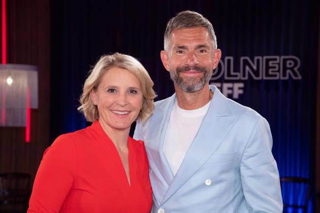 from left Susan LINK, presenter, Micky BEISENHERZ, presenter, host of the program ,,Koelner Treff,, on WDR television, 29 05 2026