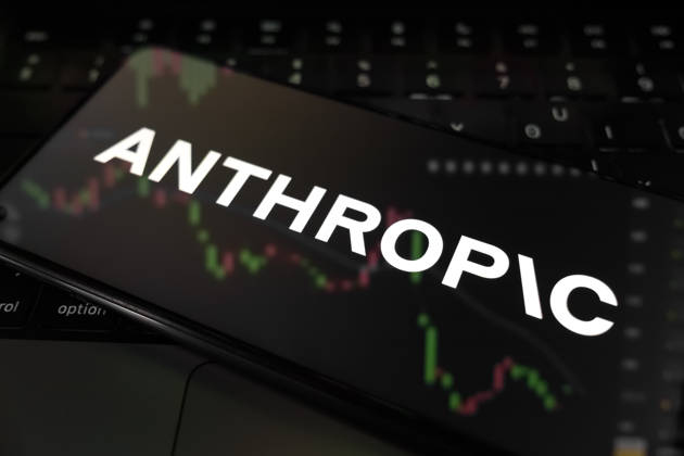 Anthropic The Anthropic logo appears on a smartphone screen, and a stock exchange curve chart displays as the background on a laptop computer screen in Athens, Greece, on May 29, 2026. Anthropic secures $65 billion in funding at a $965 billion post-money valuation in its latest funding round, potentially marking the AI startup s final private fundraising before entering public markets. Athens Greece  Copyright: xNikolasxKokovlisx originalFilename: kokovlis-notitle260529_npsCu.jpg