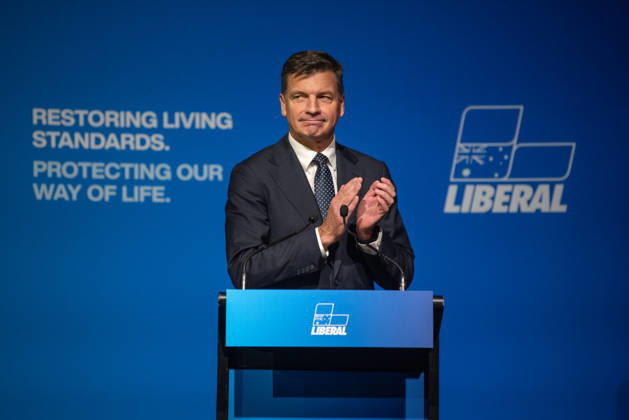 LIBERAL FEDERAL COUNCIL MEETING, Federal Leader of the Liberal Party Angus Taylor during the 65th Federal Council of the Liberal Party of Australia in Melbourne, Saturday, May 30, 2026. Delegates from all states and territories will attend the two-day Liberal Party Federal Council, where former prime minister Tony Abbott s appointment as the next federal Liberal Party president is expected to be confirmed. ( NO ARCHIVING MELBOURNE VICTORIA AUSTRALIA  Copyright: xJAYxKOGLERx 20260530118930842230