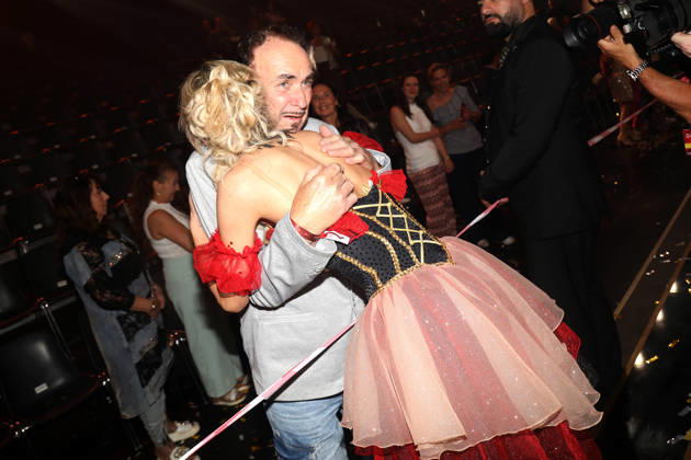 Final of the TV show Lets Dance in Cologne Anna Carina Woitschack and her father at the final of the 19th season of the RTL dance show Lets Dance at the Coloneum Cologne NRW Germany Copyright: xMatthiasxGränzdörferx