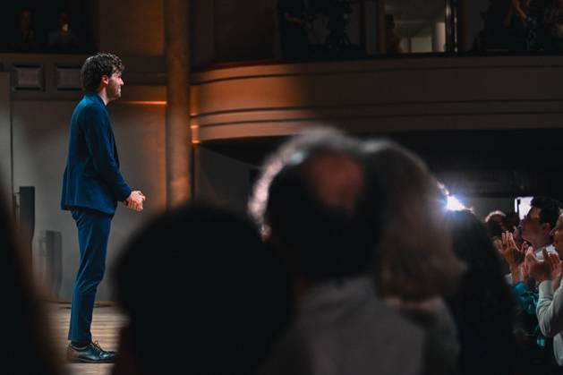 the winner and Ettore Pagano of Italy pictured after the final of the 2026 Queen Elisabeth Cello Competition, at the Brussels Bozar concert hall, Saturday 30 May 2026. This year s edition of the competition for career-starting musicians takes place from 4 to 30 May.  EMILExWINDAL 175504753