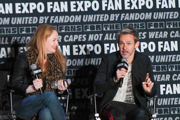 May 30, 2026, Philadelphia, Pennsylvania, United States: Actors MIRANDA OTTO and DOMINIC MONAGHAN, participate in a fan Q&A the Philadelphia FanExpo held at the Philadelphia Convention Center in downtown Philadelphia PA Philadelphia United States - ZUMArf1_ 20260530_zaf_rf1_065 Copyright: xRickyxFitchettx