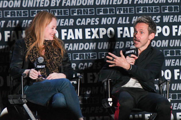 May 30, 2026, Philadelphia, Pennsylvania, United States: Actors MIRANDA OTTO and DOMINIC MONAGHAN, participate in a fan Q&A the Philadelphia FanExpo held at the Philadelphia Convention Center in downtown Philadelphia PA Philadelphia United States - ZUMArf1_ 20260530_zaf_rf1_071 Copyright: xRickyxFitchettx