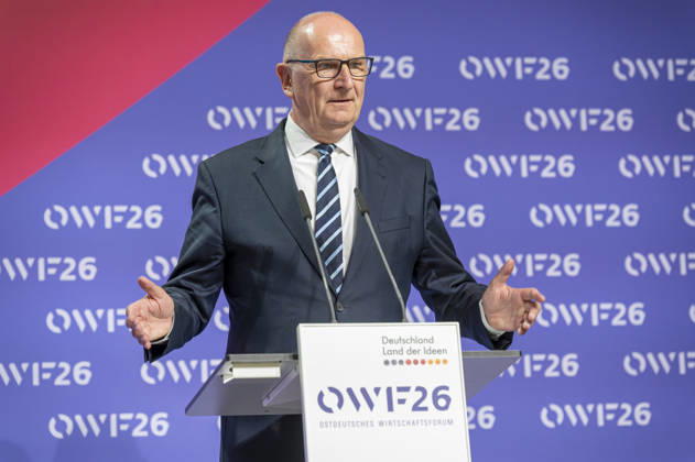 Dietmar Woidke Elisabeth Kaiser OWF26 EUR, Germany, Berlin, 31 05 2026 Dietmar Woidke SPD , Minister President of the State of Brandenburg Elisabeth Kaiser SPD , Minister of State and Federal Gove