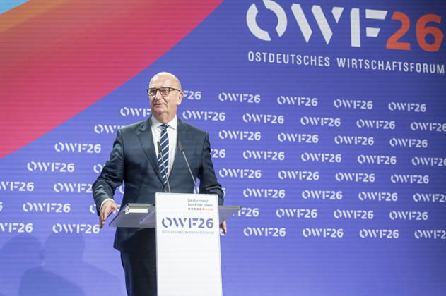 Dietmar Woidke Elisabeth Kaiser OWF26 EUR, Germany, Berlin, 31 05 2026 Dietmar Woidke SPD , Minister President of the State of Brandenburg Elisabeth Kaiser SPD , Minister of State and Federal Gove