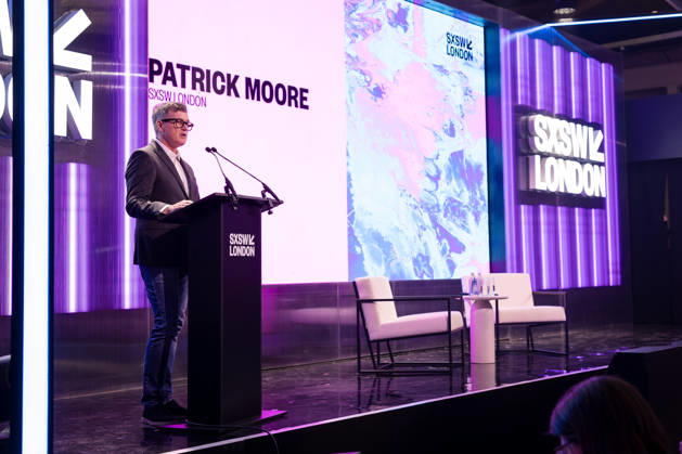 SWSX London 2026 Welcome Address at SXSW London Stage with Mayor of London Sadiq Khan, Francine Lacqua and Patrick Moore, Credit:Ewelina Stachurska Show Me You Ewelina Stachurska Avalon United Kingdom, London, SXSW London Stage, Shoreditch  Copyright: xEwelinaxStachurskaxShowxMexYoux xEwelinaxStachurskax xAvalonx 1107129362
