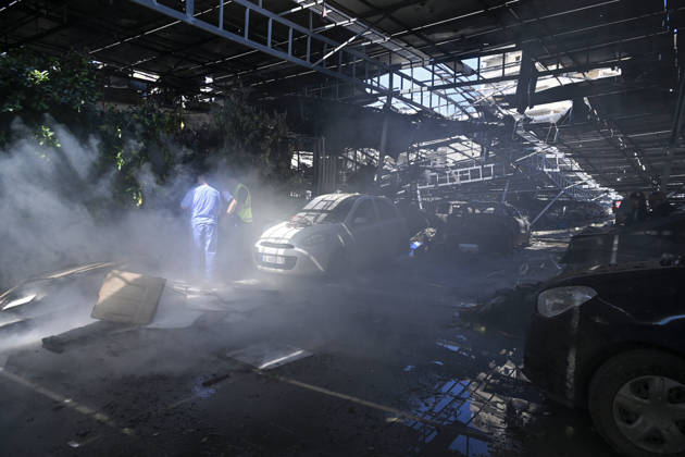 Damage reported near hospital following strike in southern Lebanon TYRE, LEBANON - JUNE 02: Buildings and a parking area opposite Jabal Amel Hospital, the largest hospital in the city of Tyre, sustain heavy damage following a strike in the Maarakah area of southern Lebanon, on June 02, 2026. The hospital building, nearby structures, and vehicles are also damaged. Houssam Shbaro Anadolu Tyre Lebanon. Editorial use only. Please get in touch for any other usage.  Copyright: x2026xAnadoluxHoussamxShbarox
