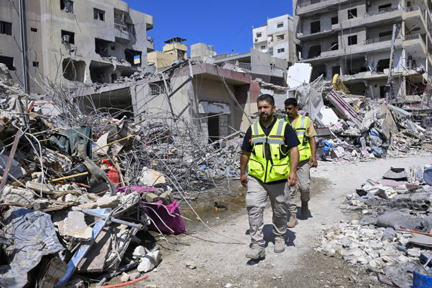 Damage reported near hospital following strike in southern Lebanon TYRE, LEBANON - JUNE 02: Civil defense teams launch search and rescue operations under the rubble after buildings and a parking area opposite Jabal Amel Hospital, the largest hospital in the city of Tyre, were hit in the Maarakah area of southern Lebanon, on June 02, 2026. The hospital building, nearby structures, and vehicles are also damaged. Houssam Shbaro Anadolu Tyre Lebanon. Editorial use only. Please get in touch for any other usage.  Copyright: x2026xAnadoluxHoussamxShbarox
