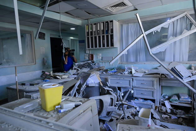 Damage reported near hospital following strike in southern Lebanon TYRE, LEBANON - JUNE 02: Buildings and a parking area opposite Jabal Amel Hospital, the largest hospital in the city of Tyre, sustain heavy damage following a strike in the Maarakah area of southern Lebanon, on June 02, 2026. The hospital building, nearby structures, and vehicles are also damaged. Houssam Shbaro Anadolu Tyre Lebanon. Editorial use only. Please get in touch for any other usage.  Copyright: x2026xAnadoluxHoussamxShbarox