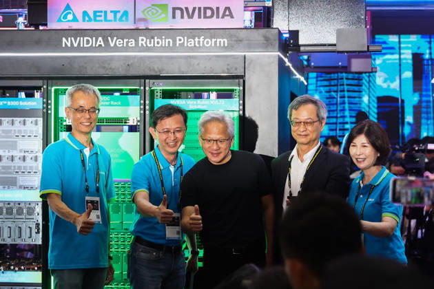 NVIDIA s CEO Jensen Huang visits COMPUTEX TAIPEI 2026 TAIPEI, TAIWAN - JUNE 3: Jensen Huang, the CEO of American multinational tech giant NVIDIA, poses for photos as he visits a booth featuring next-generation AI supercomputing platform NVIDIA Vera Rubin, at the COMPUTEX TAIPEI trade show, in Taipei, Taiwan, on June 3, 2026. COMPUTEX TAIPEI is one of the world’s largest and most significant trade shows, featuring latest technologies, drones, data centres, Artificial Intelligence (AI) technologies, supercomputers, semiconductors products and other things from major international firms such as Nvidia, Intel, NXP and Foxconn. Daniel Ceng Anadolu Taipei Taiwan. Editorial use only. Please get in touch for any other usage. Copyright: x2026xAnadoluxDanielxCengx