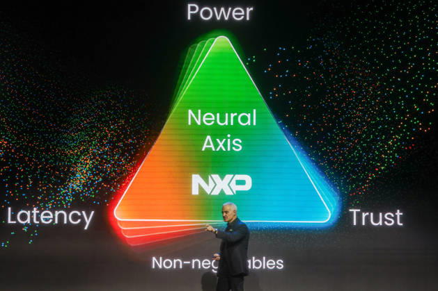 Chipmaker NXP s CEO Rafael Sotomayor gives keynote speech at COMPUTEX TAIPEI 2026 TAIPEI, TAIWAN - JUNE 3: Rafael Sotomayor, the CEO of Europe s third largest semiconductor manufacturer NXP, delivers a keynote speech, during the COMPUTEX TAIPEI trade show, in Taipei, Taiwan, on June 3, 2026. COMPUTEX TAIPEI is one of the world’s largest and most significant trade shows, featuring latest technologies, drones, data centres, Artificial Intelligence (AI) technologies, supercomputers, semiconductors products and other things from major international firms such as Nvidia, Intel, NXP, Foxconn and TSMC. Daniel Ceng Anadolu Taipei Taiwan. Editorial use only. Please get in touch for any other usage. Copyright: x2026xAnadoluxDanielxCengx