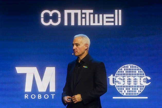 Chipmaker NXP s CEO Rafael Sotomayor gives keynote speech at COMPUTEX TAIPEI 2026 TAIPEI, TAIWAN - JUNE 3: Rafael Sotomayor, the CEO of Europe s third largest semiconductor manufacturer NXP, delivers a keynote speech, during the COMPUTEX TAIPEI trade show, in Taipei, Taiwan, on June 3, 2026. COMPUTEX TAIPEI is one of the world’s largest and most significant trade shows, featuring latest technologies, drones, data centres, Artificial Intelligence (AI) technologies, supercomputers, semiconductors products and other things from major international firms such as Nvidia, Intel, NXP, Foxconn and TSMC. Daniel Ceng Anadolu Taipei Taiwan. Editorial use only. Please get in touch for any other usage. Copyright: x2026xAnadoluxDanielxCengx