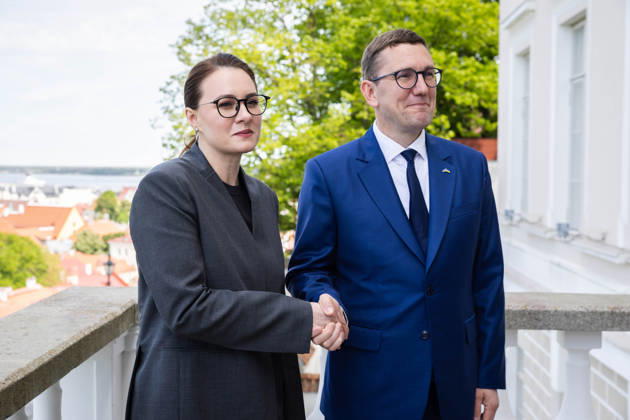 02.06.2026, Tallinn. Ukrainian Prime Minister Yuliia Svyrydenko arrived in Tallinn on her first official visit to Estonia and met with the prime minister and president. Photo Madis Veltman, Postimees Tallinn Harjumaa Estonia 1MV02JAN26A12  Copyright: xMadisxVeltmanx Yuliia Svyrydenko, Kristen Michal