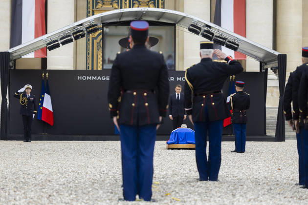 Paris, France June 3, 2026 - National tribute to late French philosopher and sociologist Edgar Morin at the Hotel des Invalides - Emmanuel Macron HOMMAGE NATIONAL, EDGAR MORIN, POLITIQUE  Copyright: xVincentxIsorex