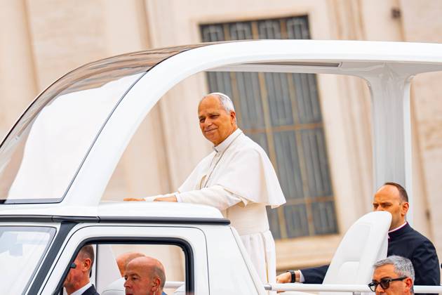 June 3, 2026, Citta Del Vaticano: An handout image provided by Vatican Media shows Pope Leo XIV during his weekly General Audience in Vatican City, 3 June 2026 Cordon Press 