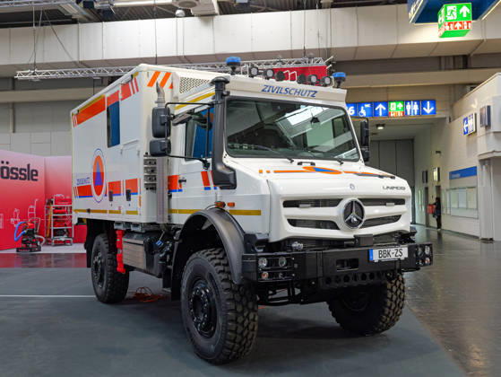 Interschutz 2026 in Hanover Special off-road vehicle type Unimog from civil defense Copyright: xBerndxGüntherx
